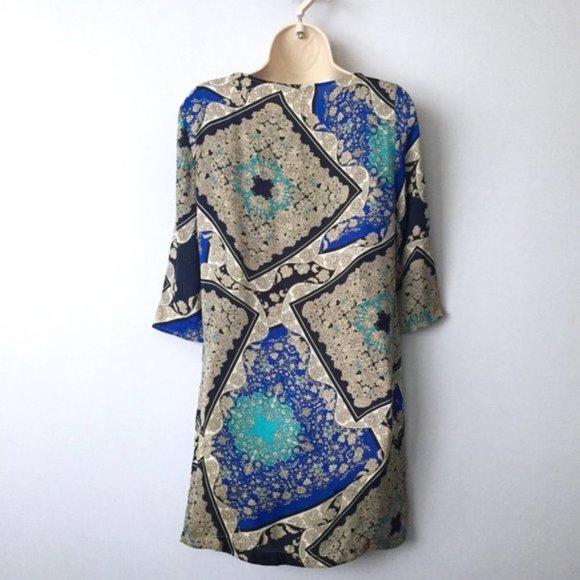 ZARA Paisley Patchwork Tunic Dress - Picture 6 of 7